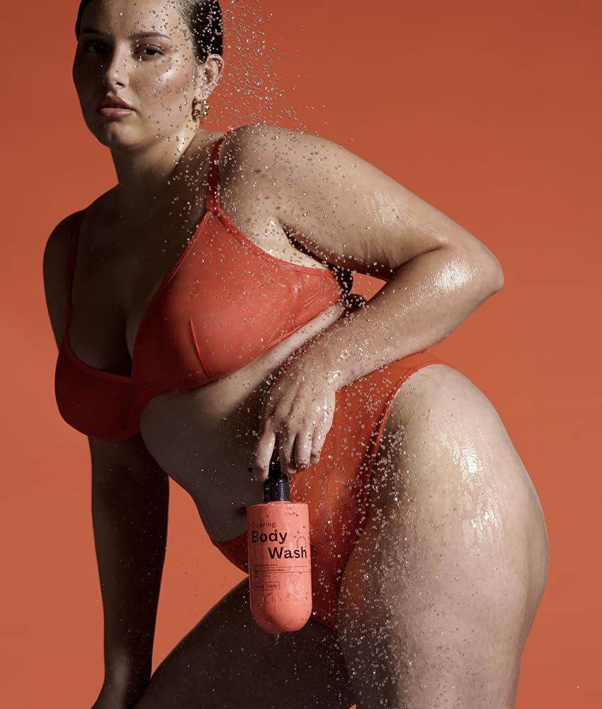 frank body frank body Clearing Body Wash & Body Lotion Bundle | Vegan & Cruelty Free | Removes Stubborn Dead Skin, Excess Oil, Black & White Heads| Mandarin & Cedarwood Scent