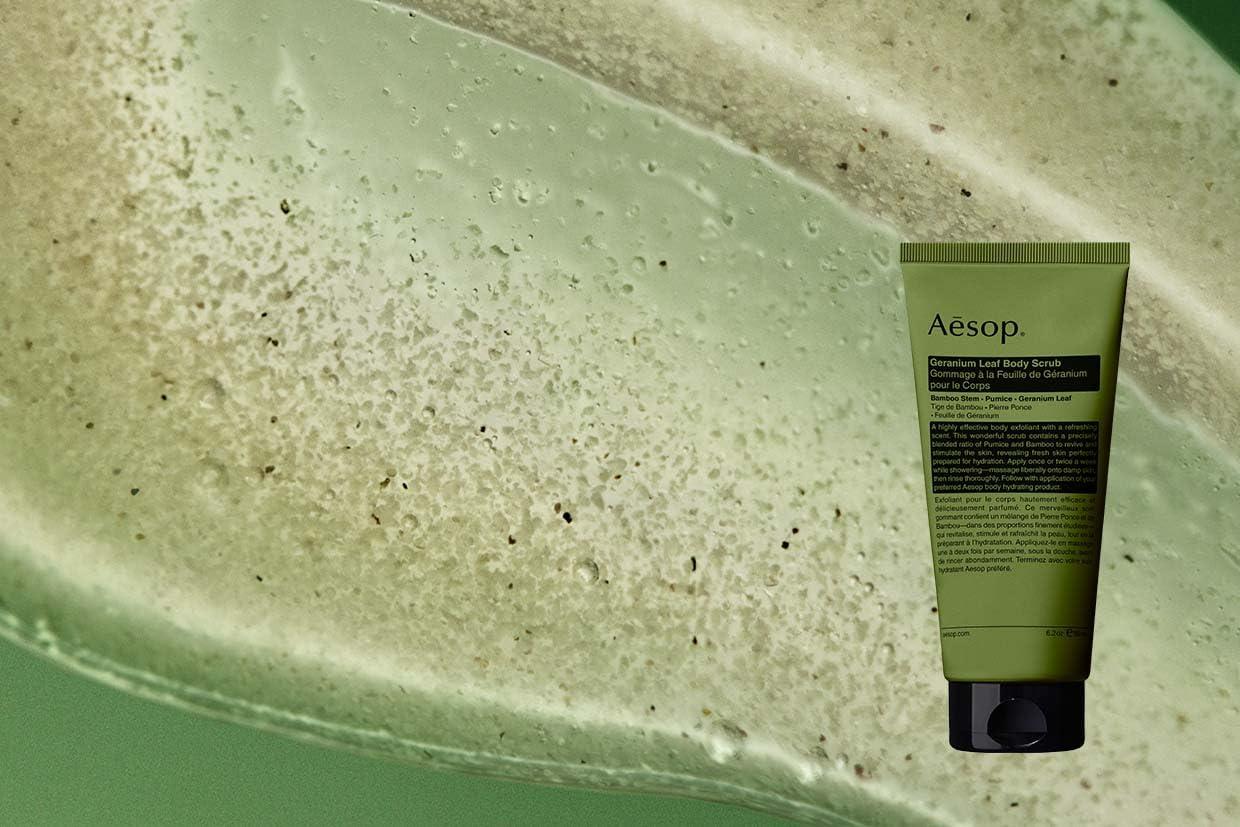 Aesop Aesop Geranium Leaf Exfoliating Body Scrub | Smooth, Soft, Hydrated Skin | 6.2 oz / 180mL