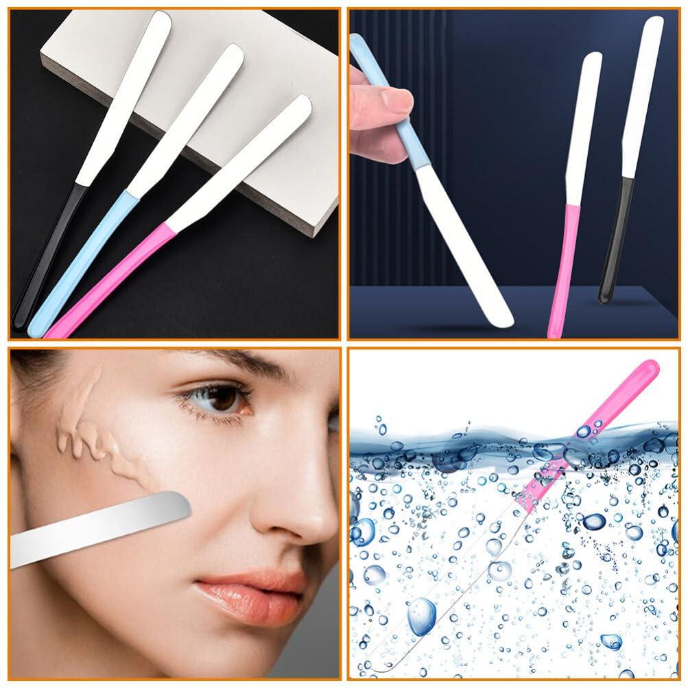 Beaupretty Cosmetic Spatula Tool Stainless Steel Makeup Spatula Make up Spatula Tool Makeup Mixer Tool Beauty Spatula Cosmetic Mixer Foundation Spatula Cosmetic Metal Spatula Makeup Tools