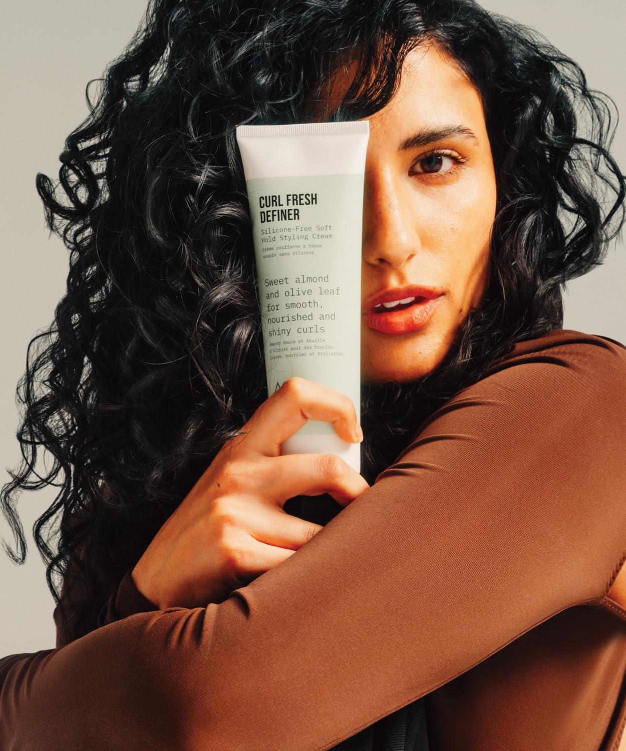 AG Care AG Care Curl Fresh Definer Silicone-Free Soft-Hold Styling Cream, 6 Fl Oz