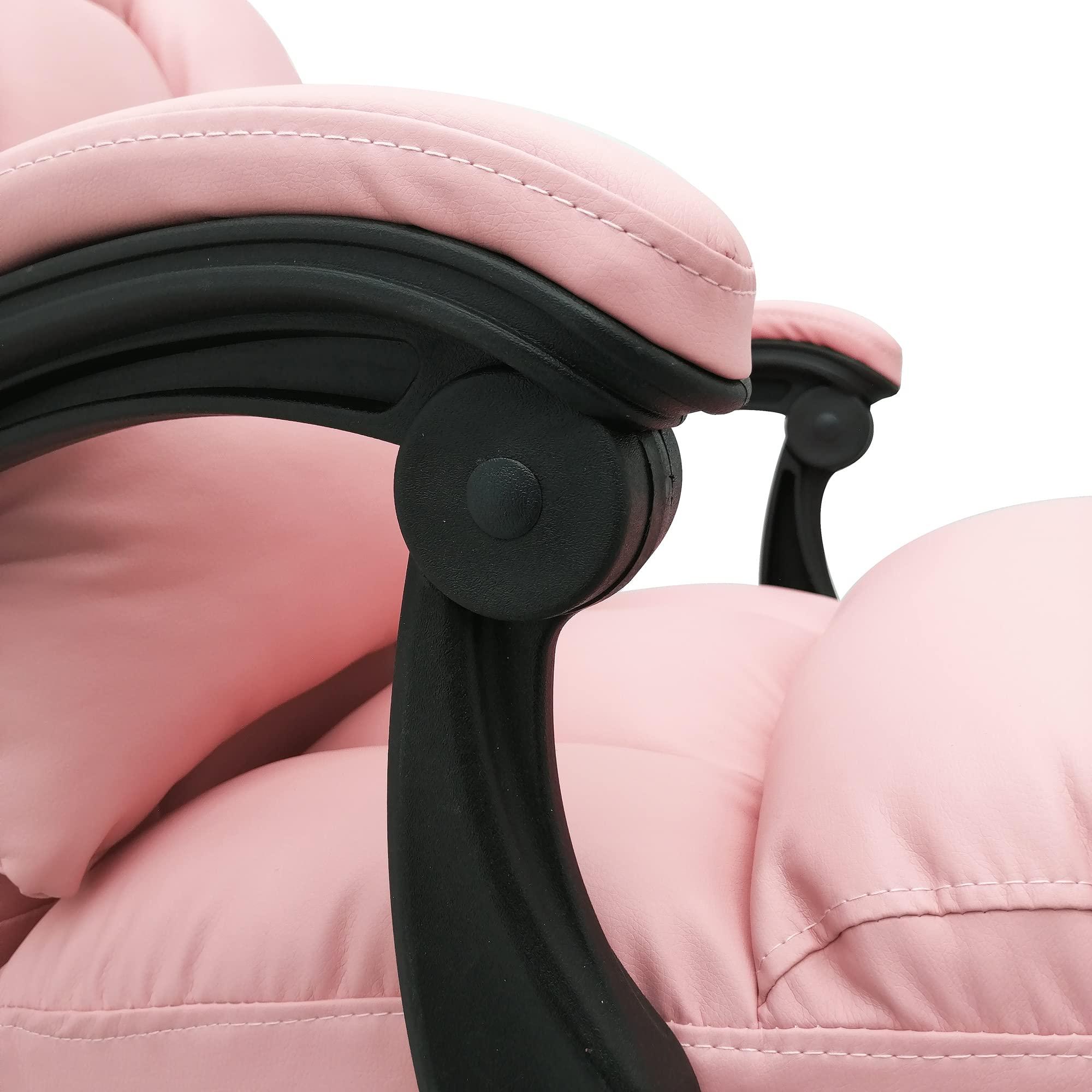 EQCOTWEA EQCOTWEA Beauty Bed Chair Pink Facial Bed Spa Table Salon Chair 360 Degree Rotating Air Pressure Lifting Adjustable Salon Massage Bed Chair for Beauty &Home Office Chair Load Capacity 275LB