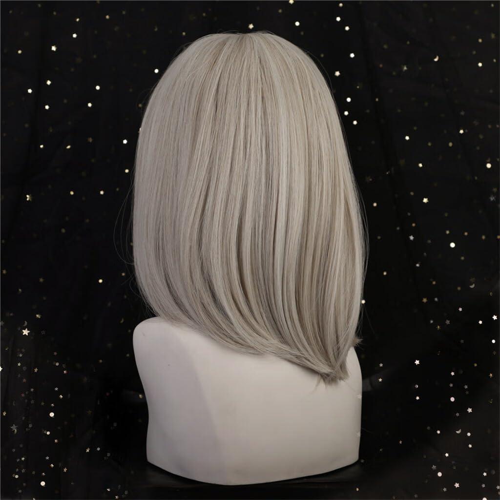 DOPI DOPI High Quality Sexy Women Short Light Yellow Wig Party Synthetic Fashion Wigs Ros