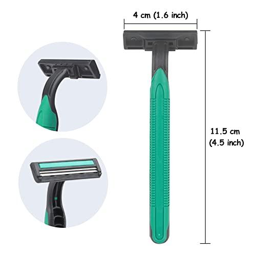 FKYzixeh Disposable Razors Bulk, Individually Wrapped Razors for Travel, Hotel, Airbnb, and Homeless (100 Pack)