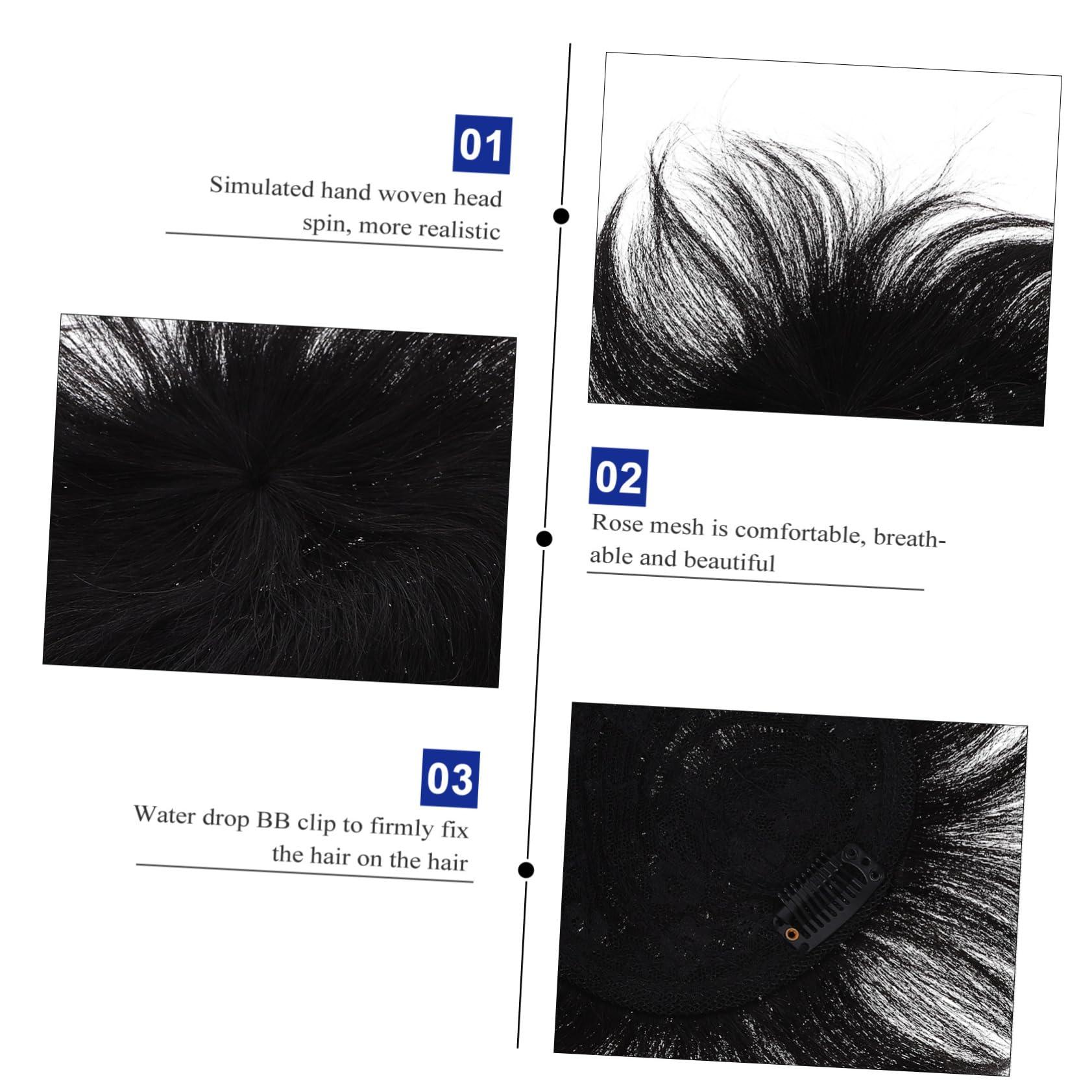 CALLARON CALLARON Black Wig Womens Headbands Mens Headband Black Mens Wig Male Hair Wigs Men Full Wig Black Male Wig Hair Replacement Wig for Daily Wear Party Womens Headbands Mens Headband Afro Wig