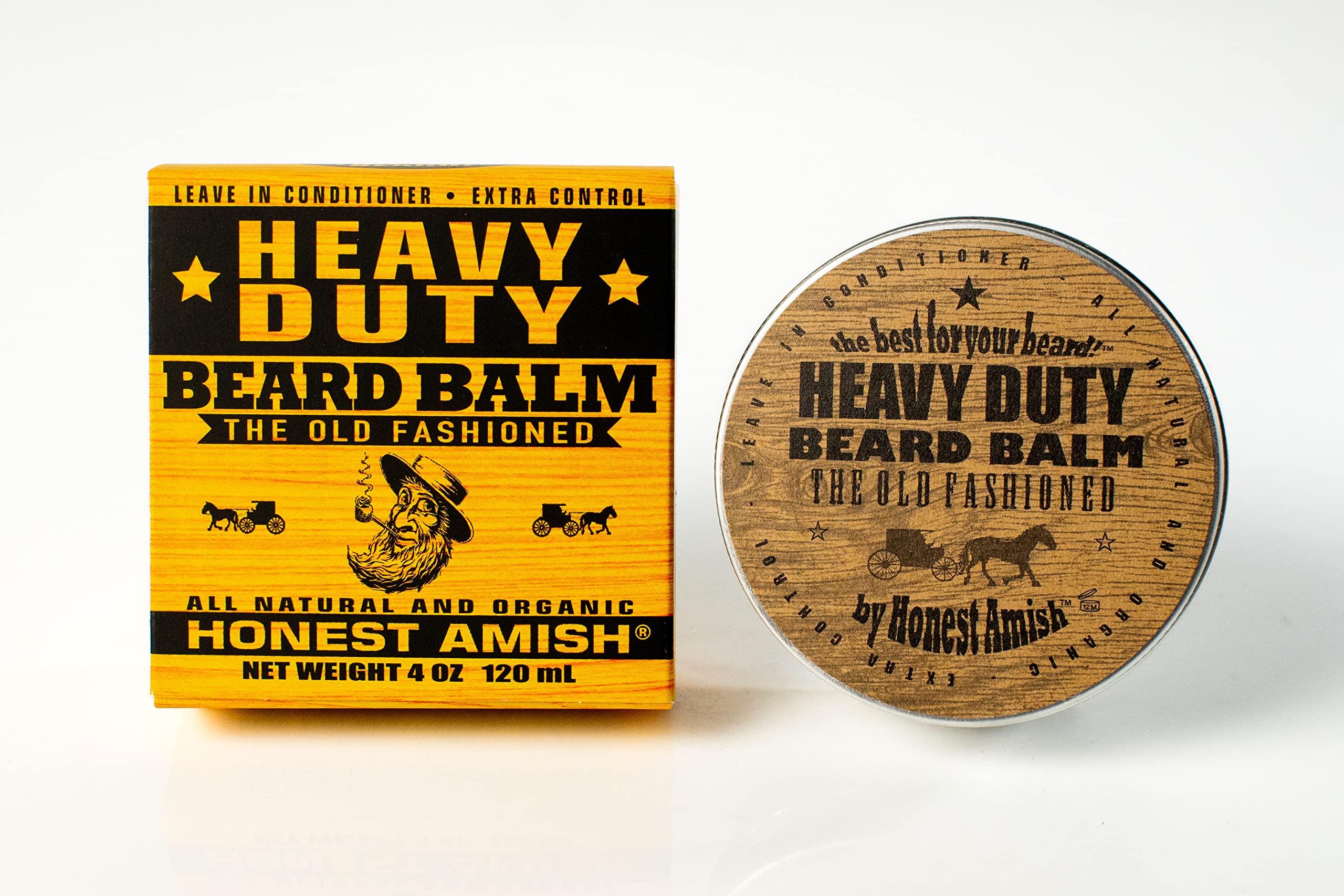 Honest Amish Honest Amish Heavy Duty Beard Balm -New Large 4 Ounce Twist Tin