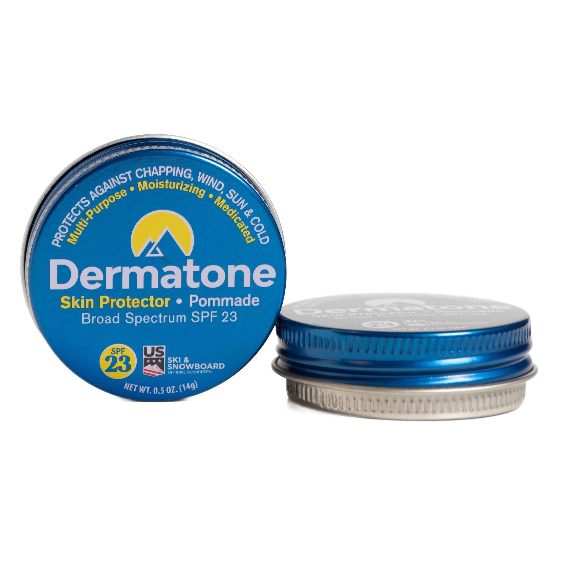 DERMATONE Dermatone Skin Protector Balm | Sun, Wind, Cold, Chapping & Frostbite Protection | Face and Lip Balm SPF23 | Moisturize & Repair Dry Skin | Ski Balm | Barrier Cream | 0.5oz
