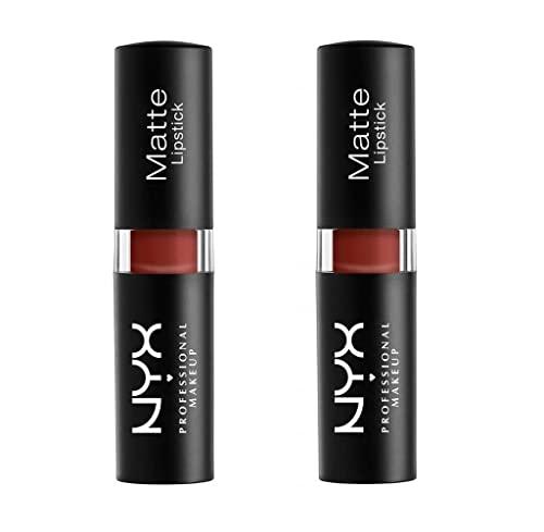 NYX Pack of 2 NYX Matte Lipstick, Crazed MLS43