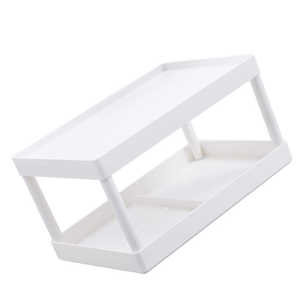 TOPBATHY Double Storage Rack Multipurpose Storage Rack Desktop Sundries Holder Cosmetics Rack Desktop Organizer Stand Bedroom Cosmetic Stand Makeup Rack Sundries Shelf Makeup Organizer