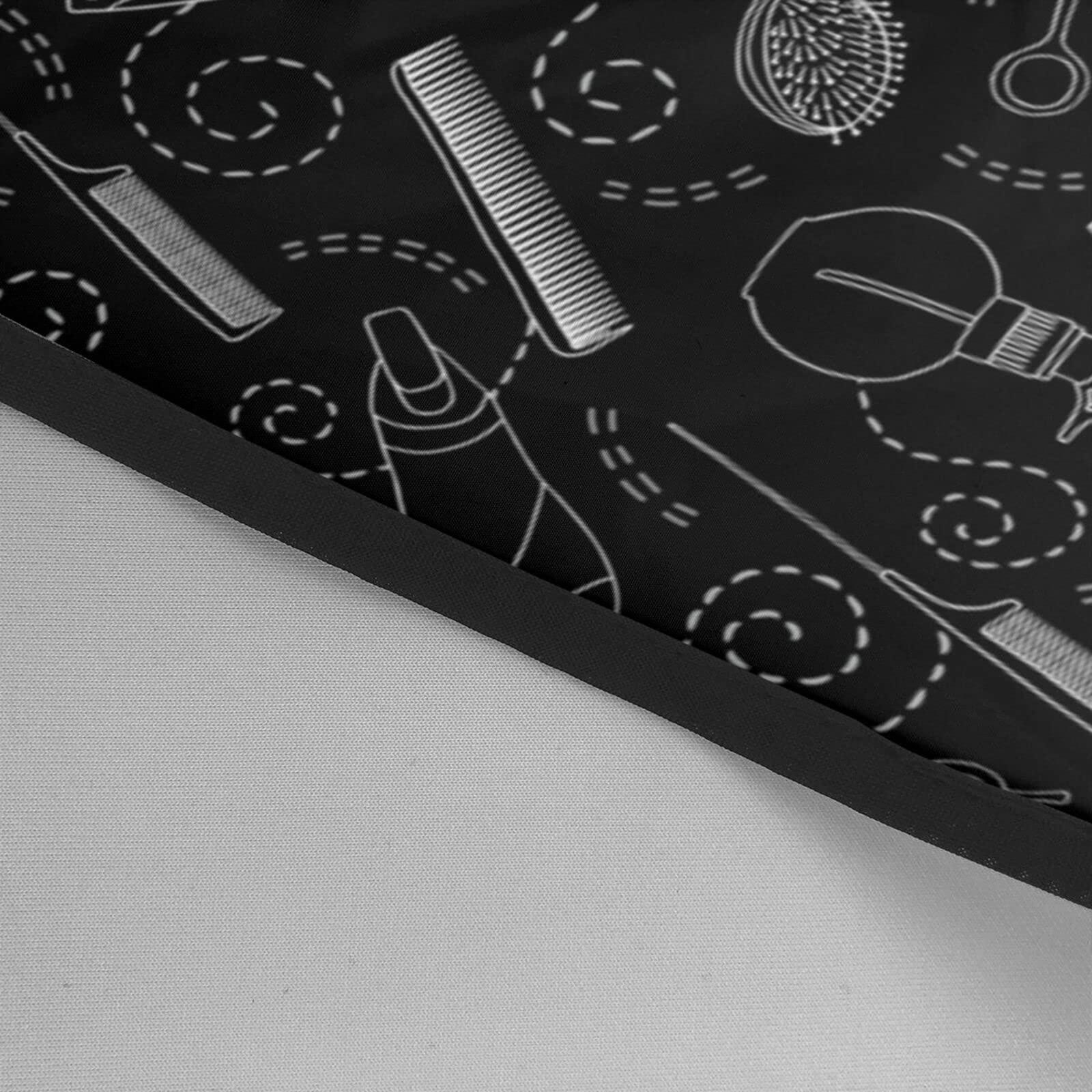 MLIANCEN Custom Barber Cape Hairdresser Cape, Add Your Photo Text Logo Personalized Barbershop Salon Cape for Men, Customized Hair Cutting Cape for Home Salon Barbershop