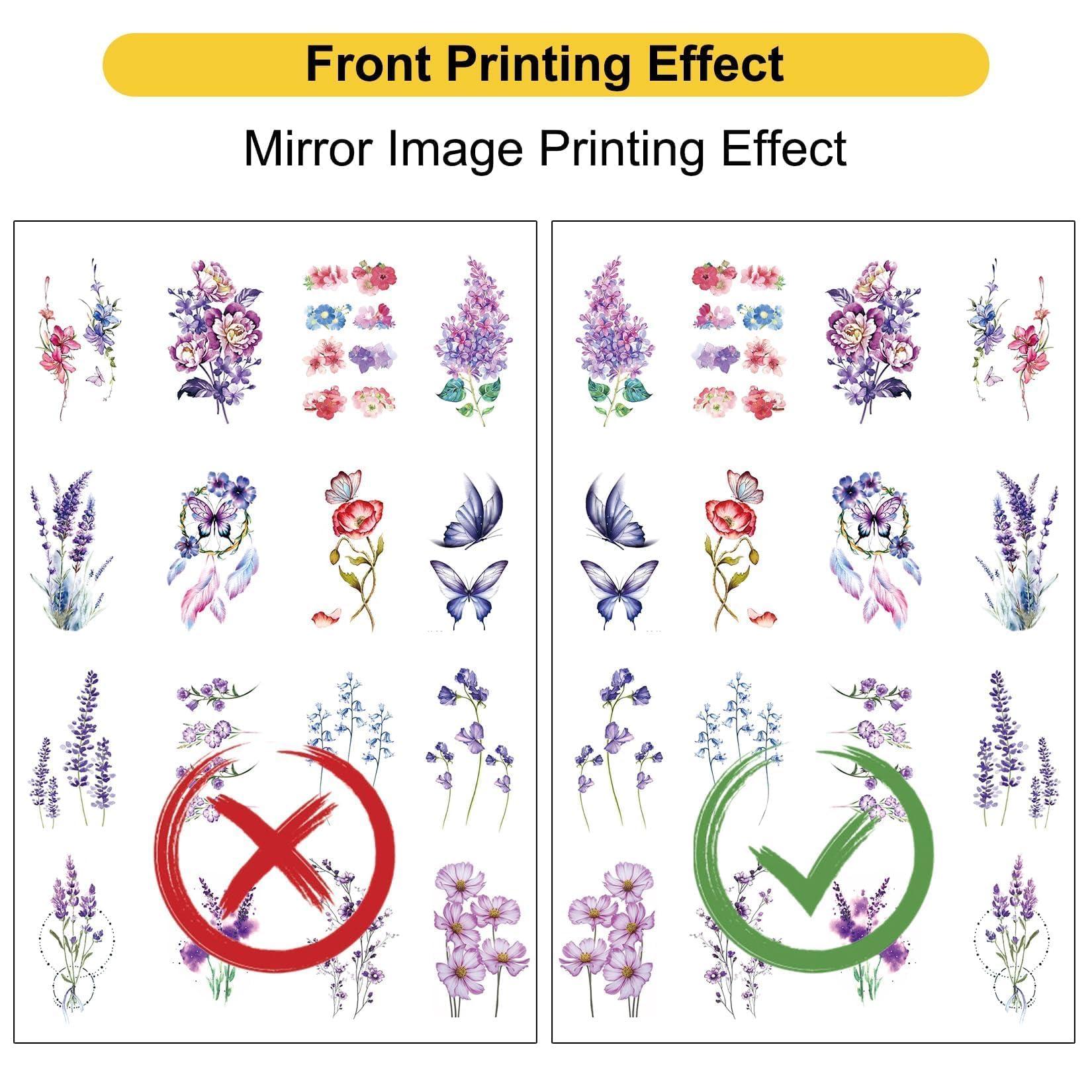 CARGEN CARGEN Printable Temporary Tattoo Paper Suitable For Inkjet Printers Laser Printers DIY Tattoos- 8.2\"X11.6\"A4-5 Sheets