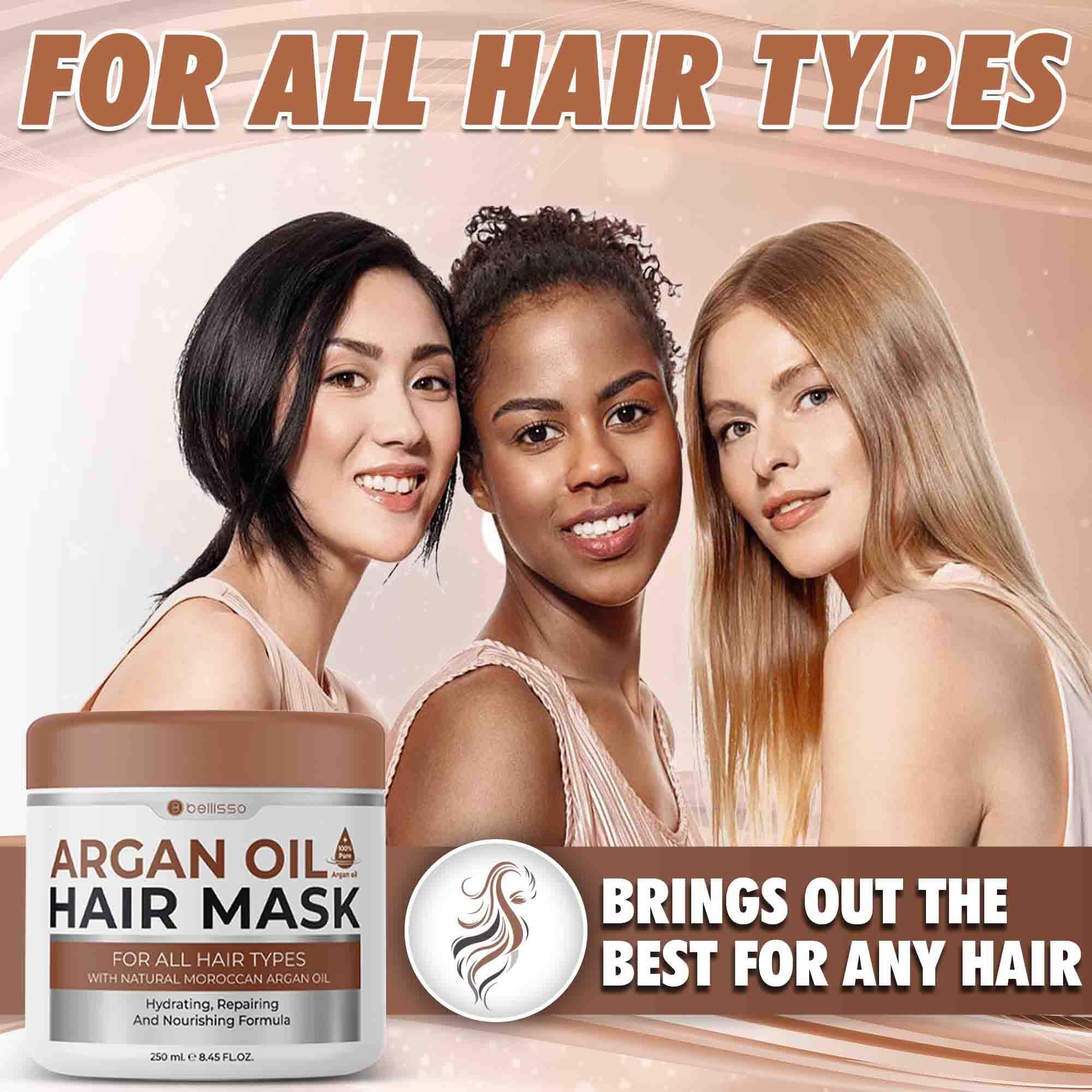 BELLISSO BELLISSO Moroccan Argan Shampoo, Conditioner Set and Hair Mask