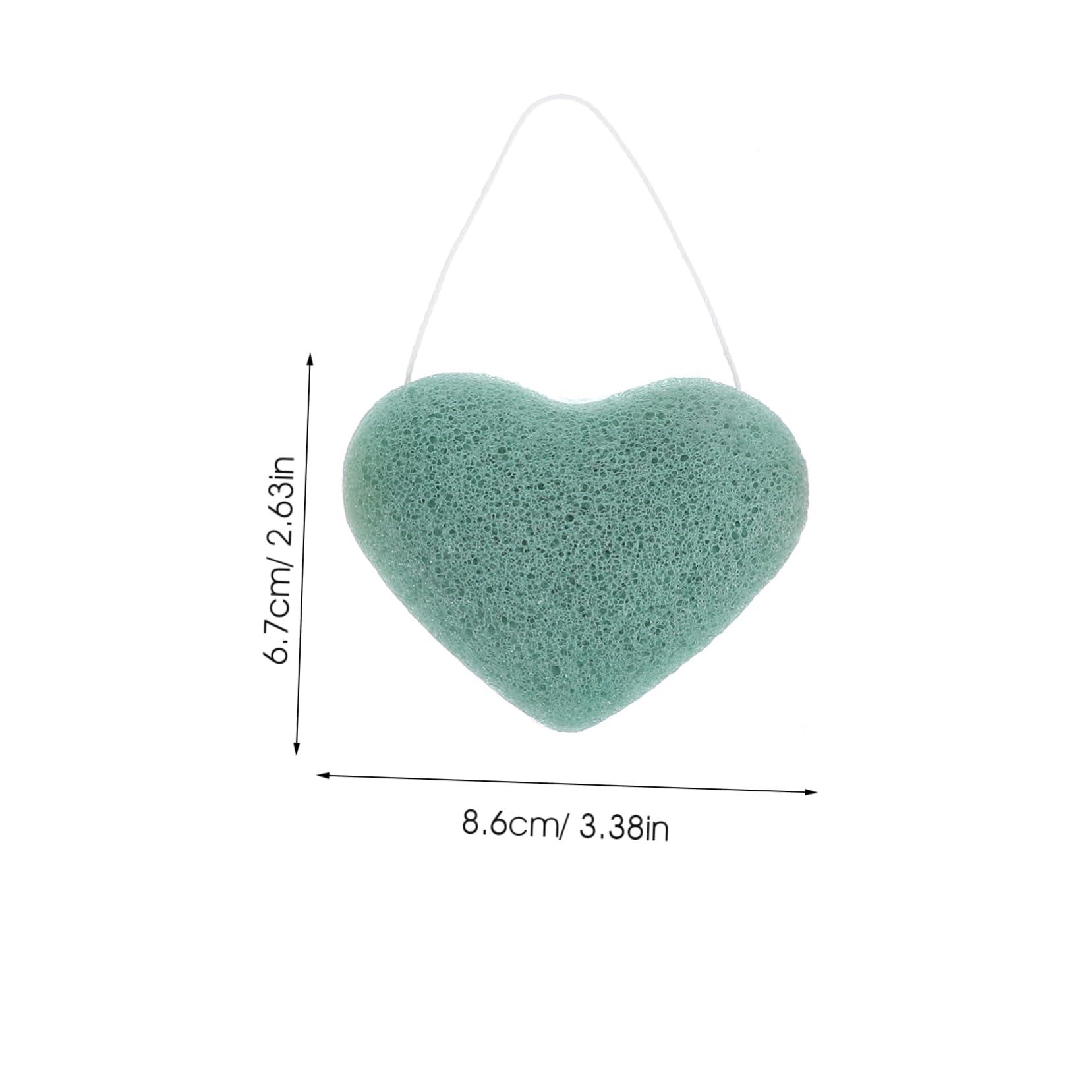 HAKIDZEL HAKIDZEL Sponges 3pcs Facial Face Cleaning Pad Facial Essentials Facial Cleansing Pads Heart Shaped Face Cleansing Pads Thicken Supplies Sponge Facial Sponges