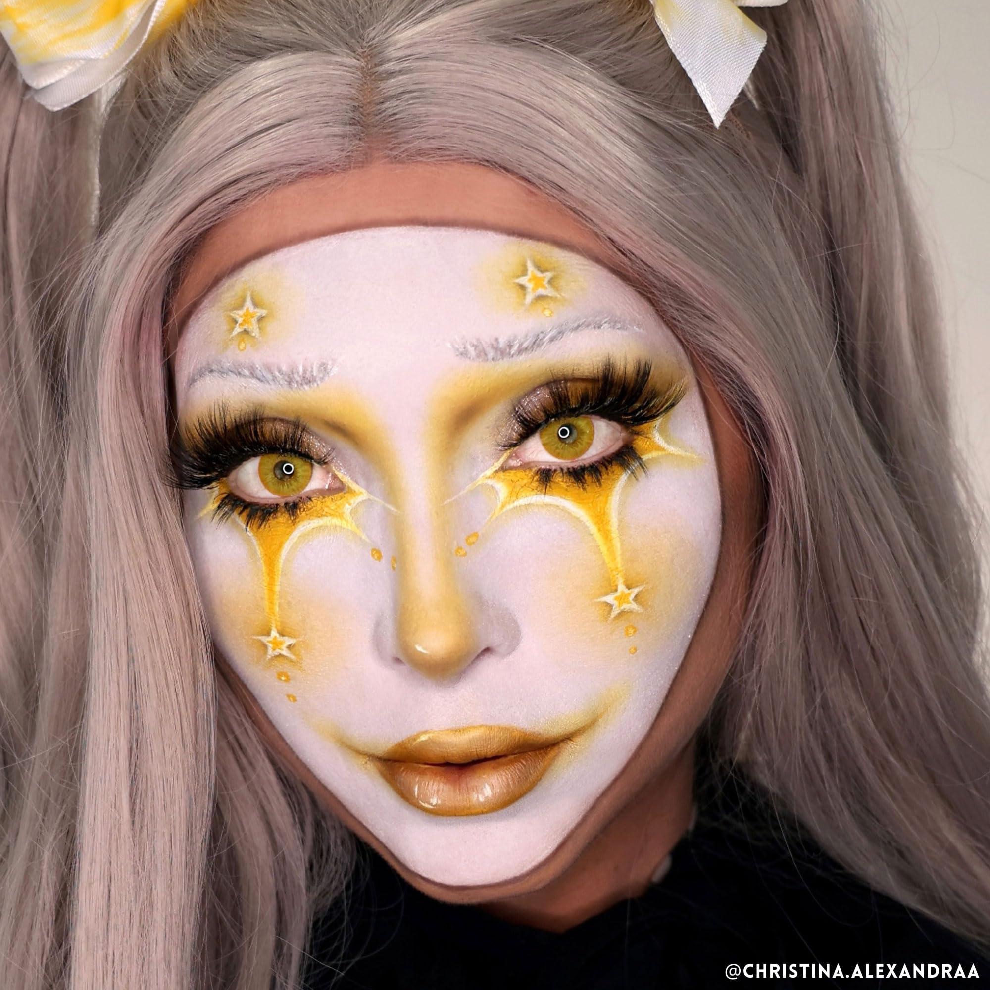 Mehron Mehron Makeup Clown White Lite | Professional Face Paint & Body Paint | White Cream Clown Makeup, Stage, Film, Cosplay, Mime, & Halloween 2 oz (56g)