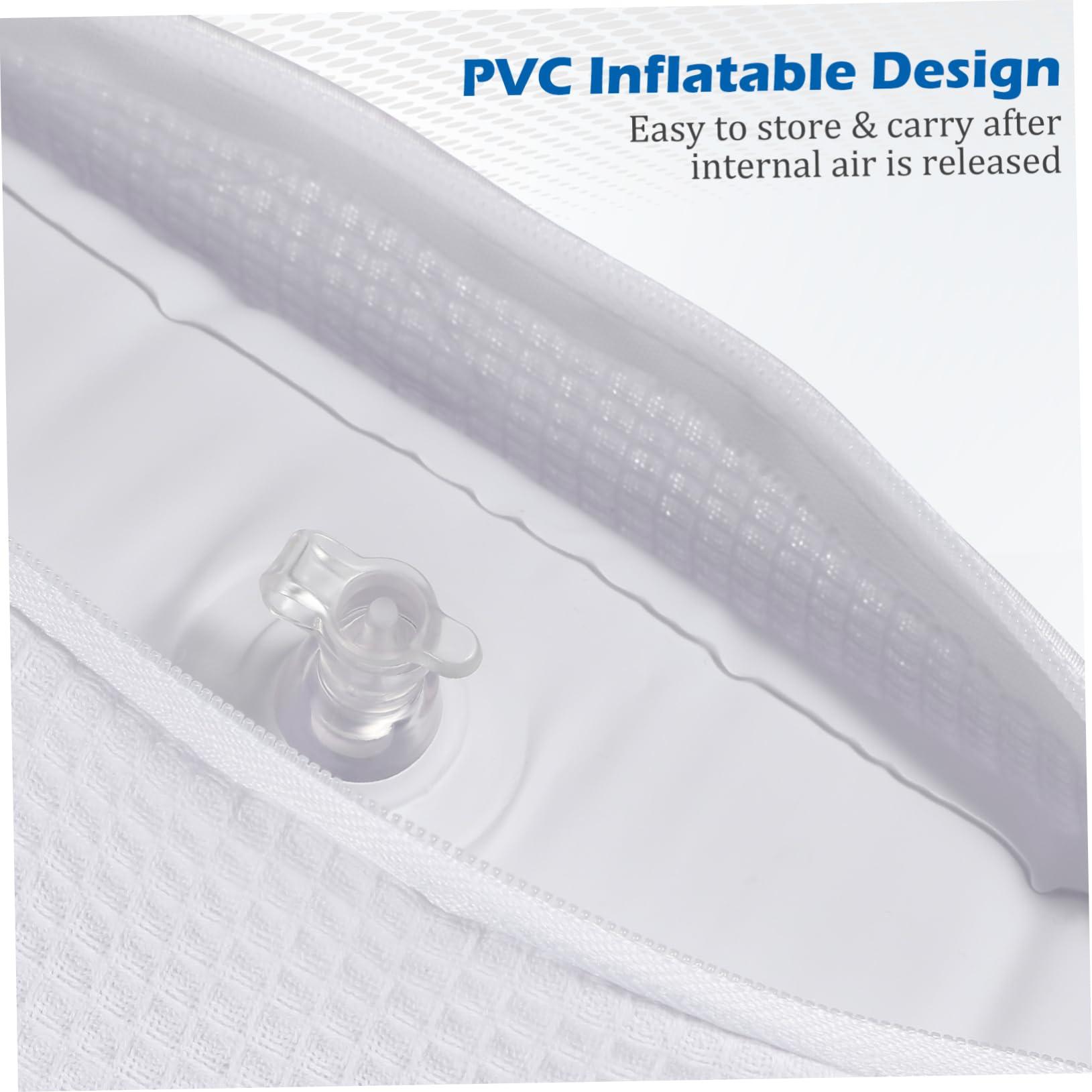 Healeved Healeved Bathtub Pillow Bath spa Pillow Bathtub Neck Pillow Bathroom Bath Pillows Bath Pillow White Bathing Pillows with air Bags Bathroom Pillows Washable Bath mat