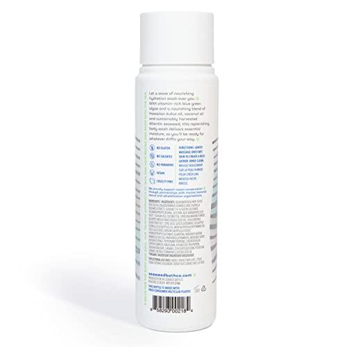 The Seaweed Bath Co. Seaweed Bath Co. Hydrate Body Wash, Eucalyptus Peppermint Scent, 12 Ounce, Shower Gel for Men & Women, Vegan, Paraben Free, Sulfate Free, Cruelty Free