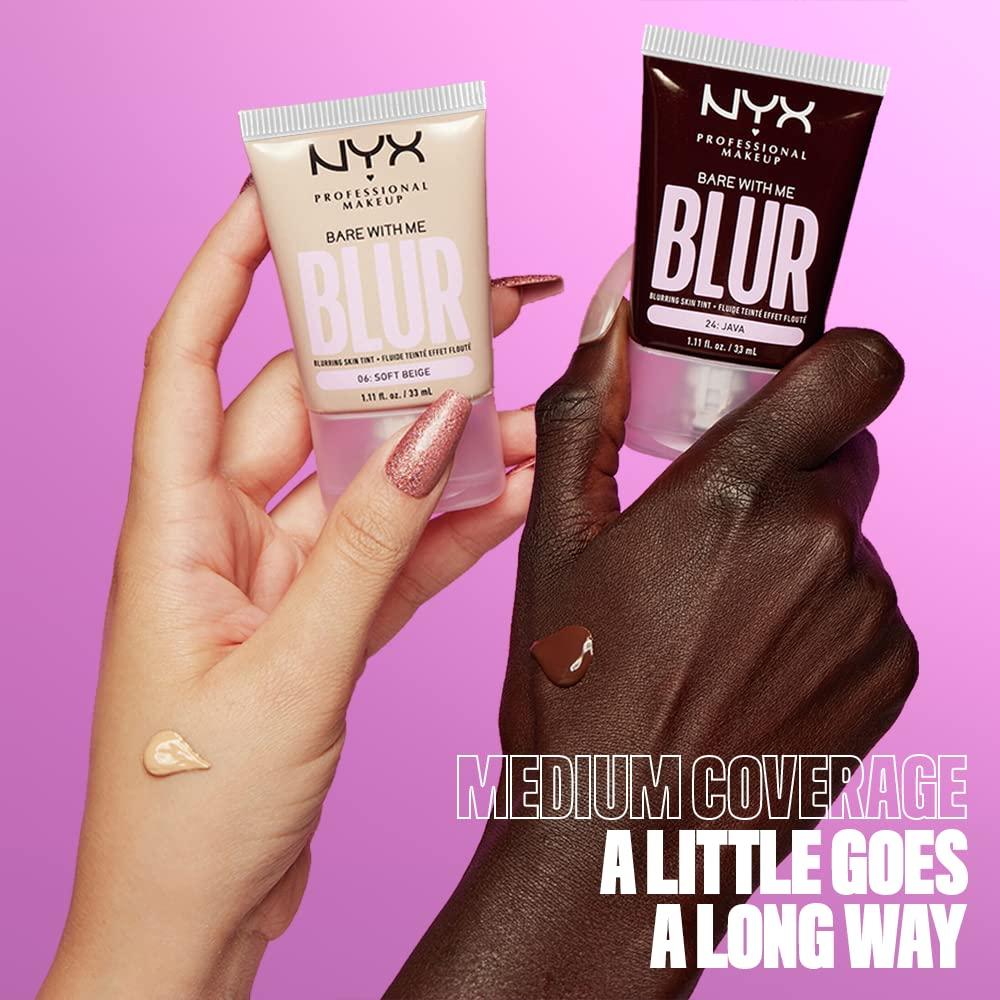 NYX PROFESSIONAL MAKEUP NYX PROFESSIONAL MAKEUP Bare With Me Blur Skin Tint Foundation Make Up with Matcha, Glycerin & Niacinamide - Soft Beige