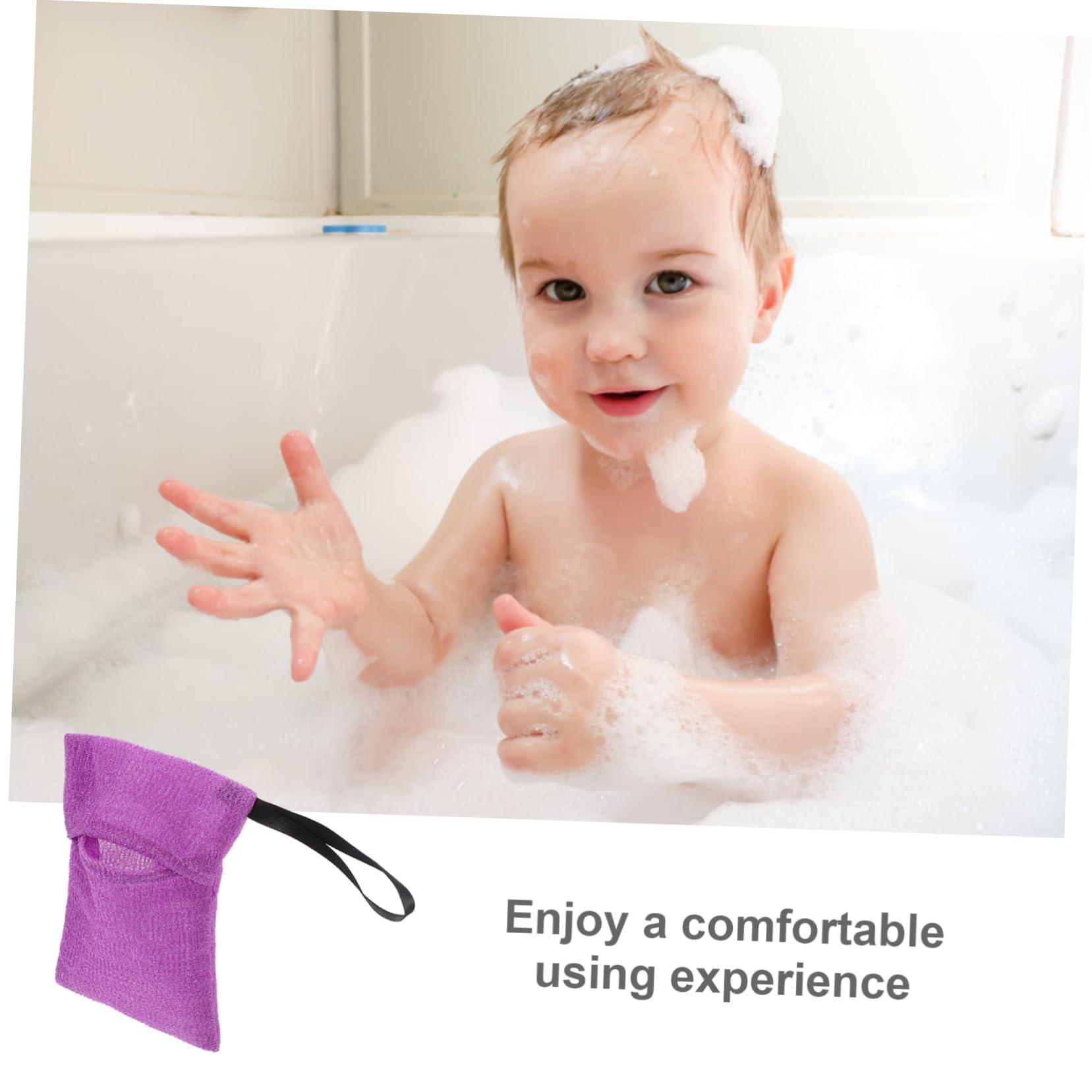 AUTSUPPL AUTSUPPL Travel Soap Holder for Bar Soap Soap Bar Shower Soap Saver Bag Soap Bags for Soap Bars Soap Bags for Bathroom Soap Scrubber Pouch Soap Pouch for Bar Soap Nylon Purple