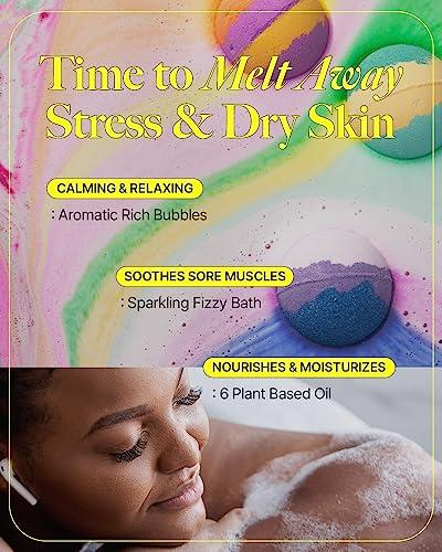 FOAMIST FOAMIST Bubble Bath Bomb Gift Set | Mother\'s Day | Ready-to-Gift for Women, Kids,Fizzy Bubble Organic Bathbombs, Relaxing Natural Vegan Ingredients