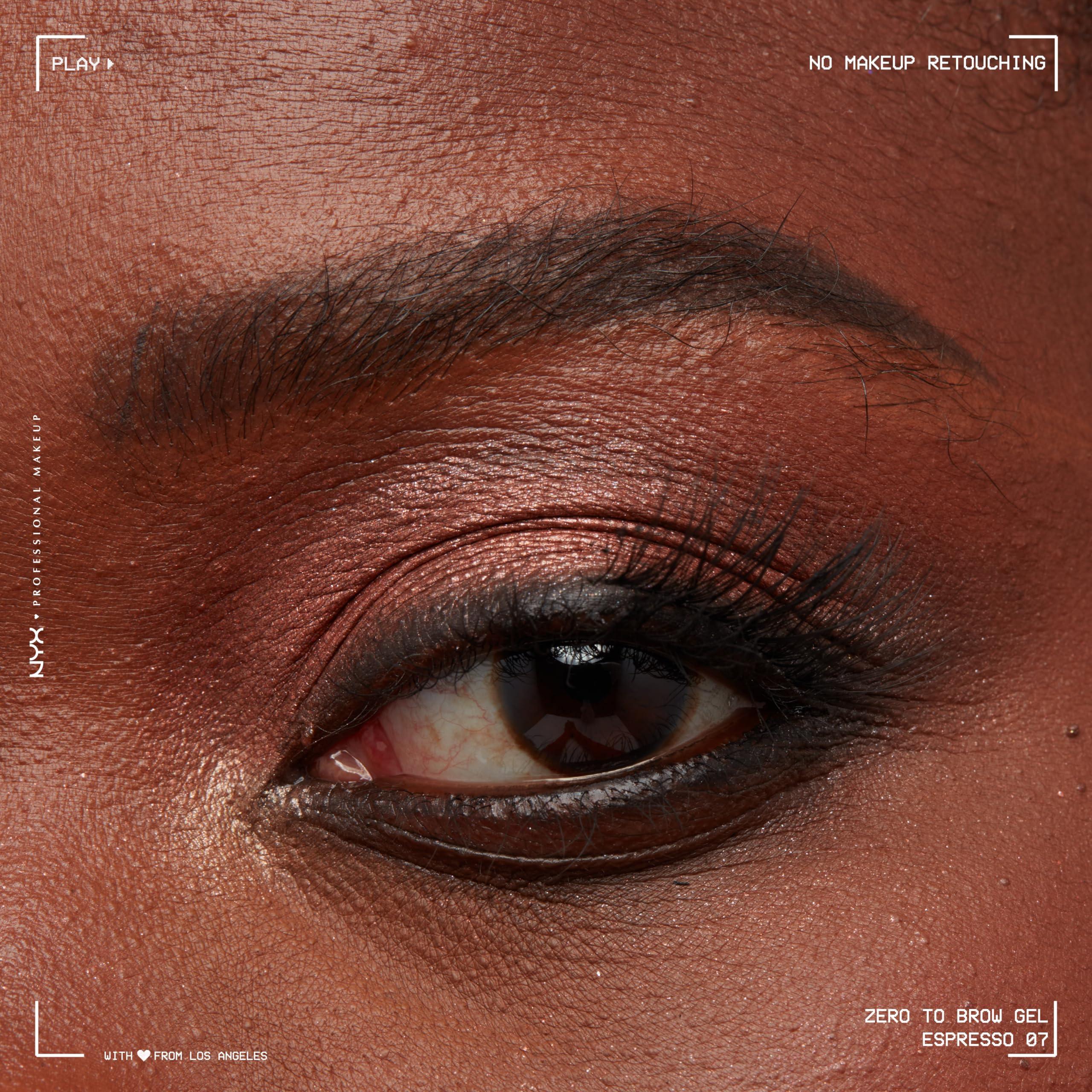 NYX PROFESSIONAL MAKEUP NYX PROFESSIONAL MAKEUP Zero to Brow, Longwear Eyebrow Gel, Espresso