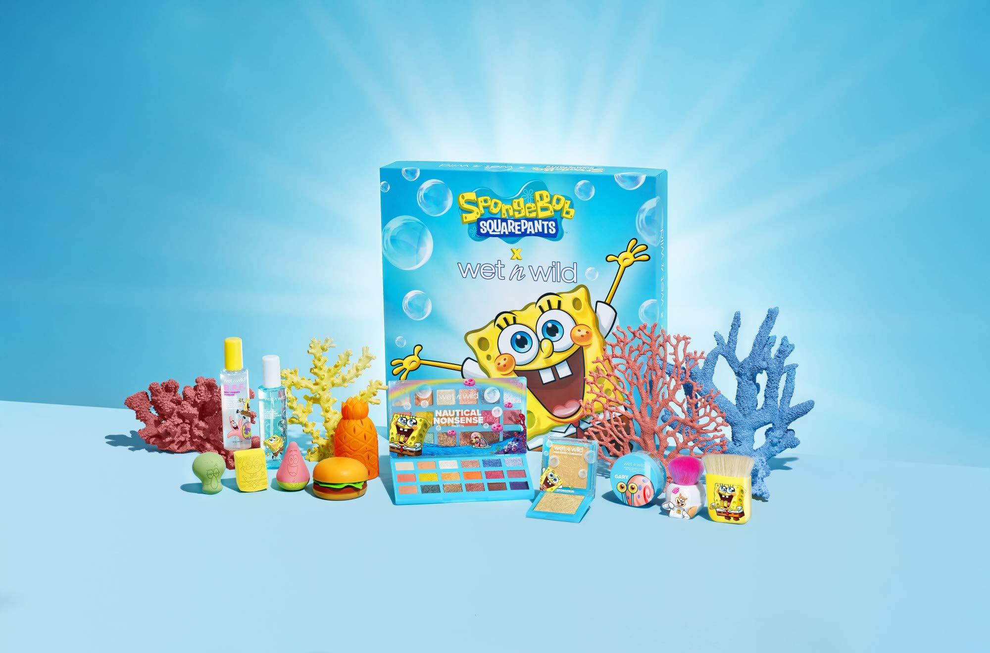 wet n wild Wet n Wild 1114236, Flat Kabuki Brush Squarepants Makeup Tools Flat Foundation + Highlighter Brush, SpongeBob