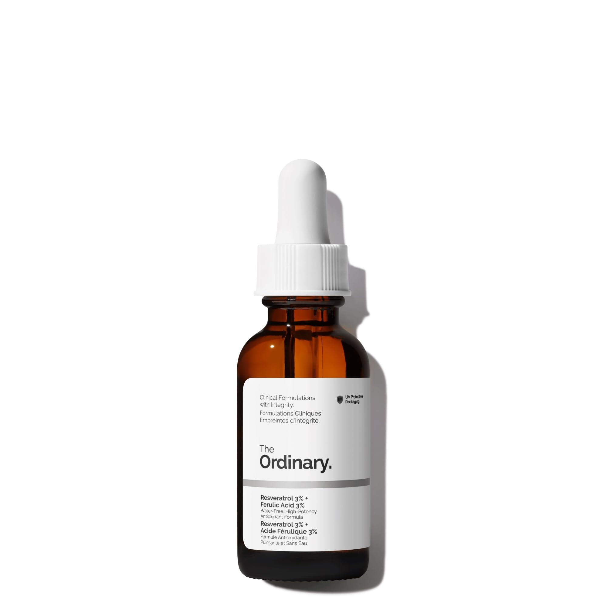 The Ordinary The Ordinary Resveratrol 3% + Ferulic Acid 3%, Antioxidant Serum for Anti-Aging, 1 Fl Oz