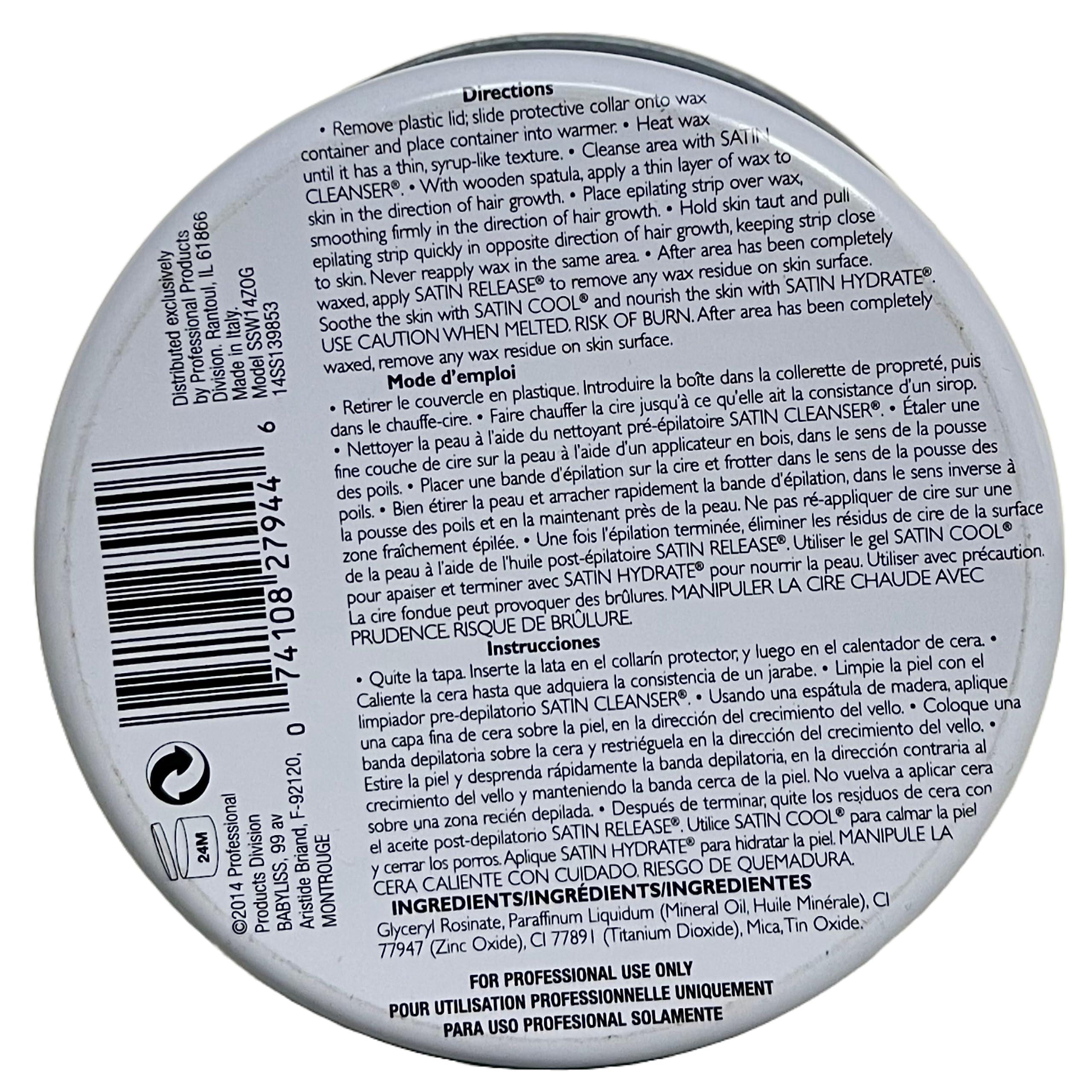 GiGi GiGi Multi-Purpose Hair Removal Wax Warmer Kit, 14 oz AND Satin Smooth Zinc Oxide Hair Removal Wax 14oz.