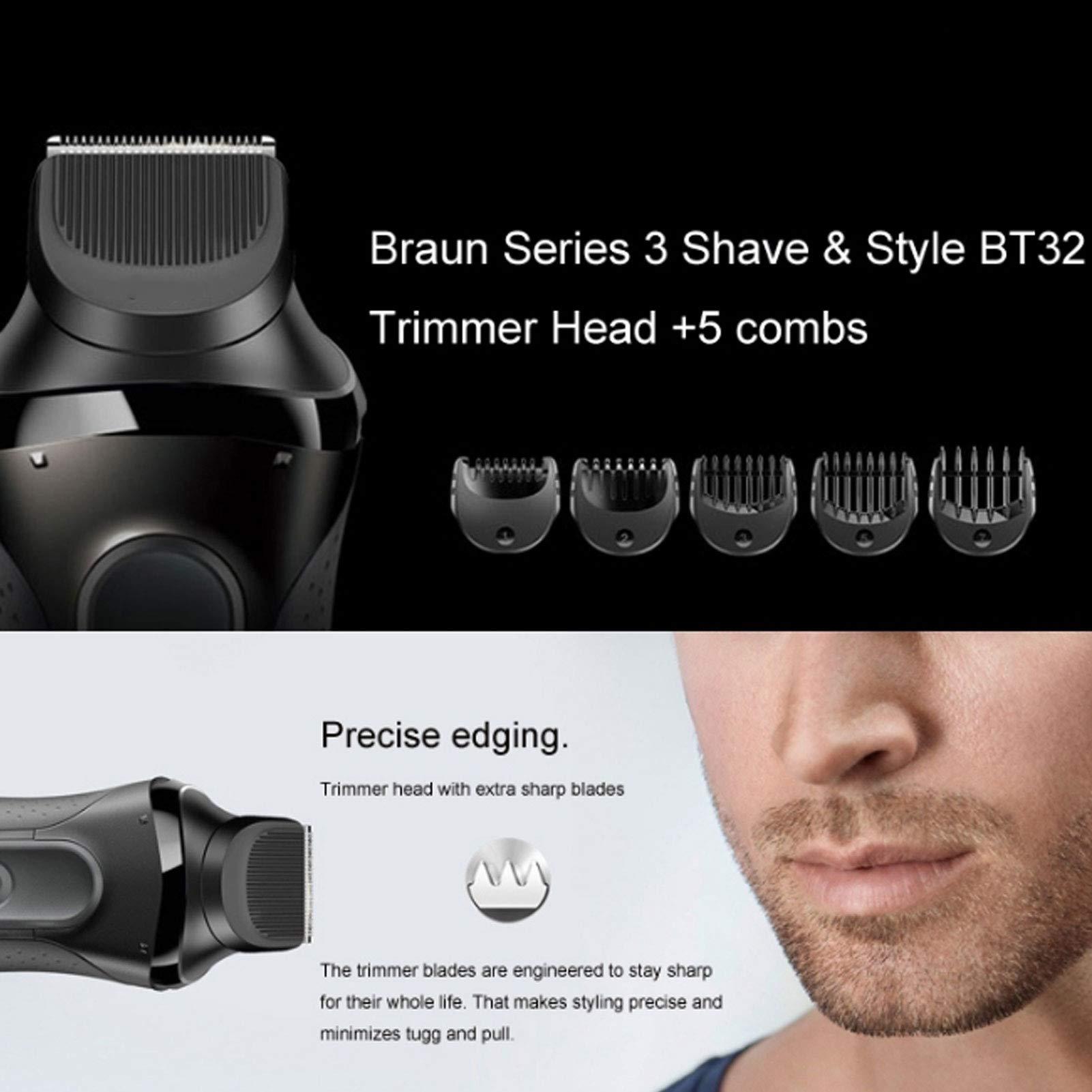 plplaaoo replacement heads Fit for Braun Series 3 380s?4 3040 3045 300s 301s 310s 3000s 3010s 3020s,5pcs Heads Shaver Replacement Head,Electric Razor Shaver Head, replacement blades razor blades refills e
