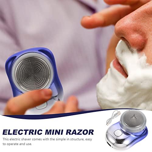 FOMIYES FOMIYES Electric Shaver Foil Shaver Electric Head Shaver Usb Rechargeable Razor Mens Beard Shavers Pocket Shaver Rotary Shaver Convenient Electric Razor Man Abs Electroplating Mini Tool