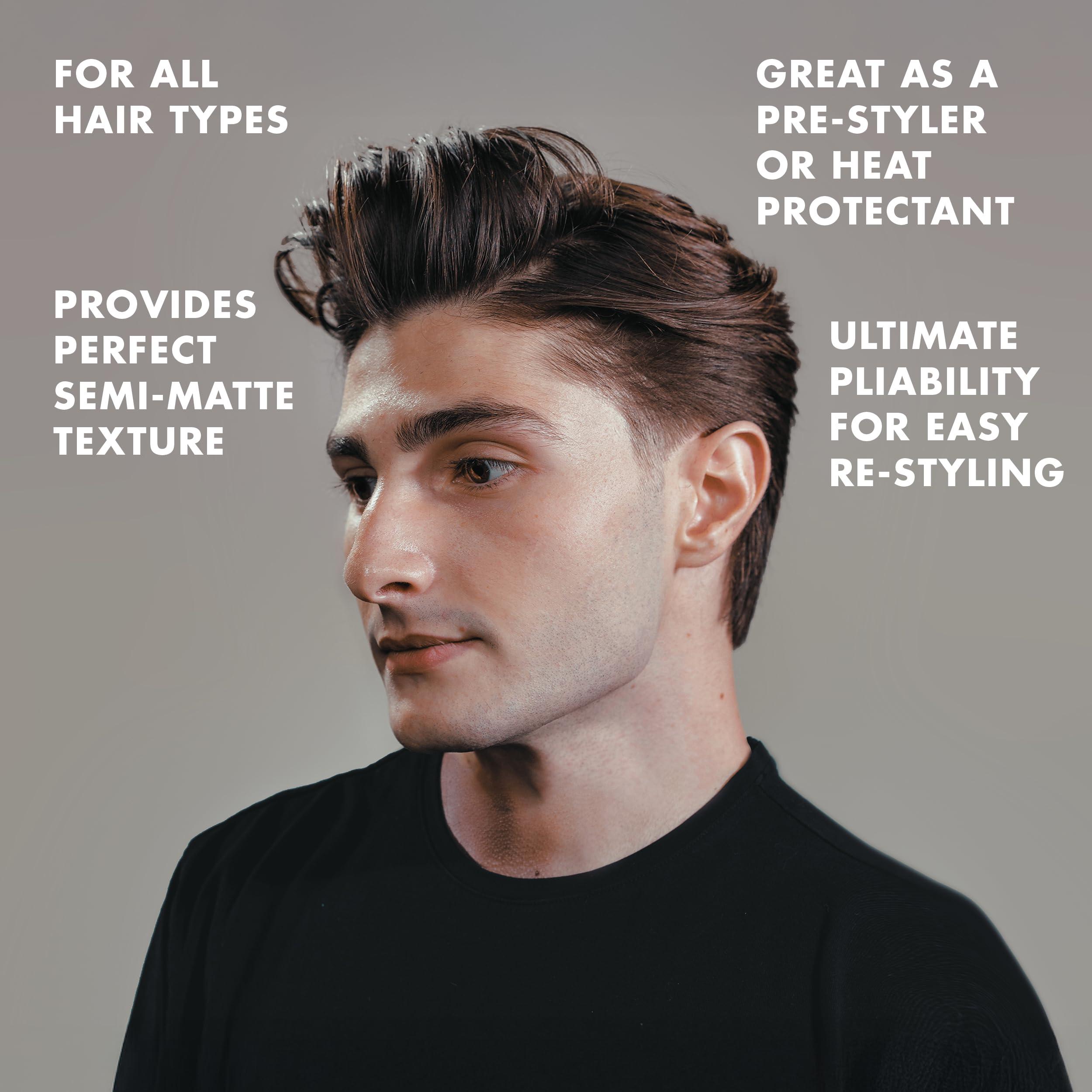 Hanz de Fuko Hanz de Fuko Sponge-Wax  Premium Mens Hair Styling Wax with Medium Hold & Semi-Matte Finish  2oz