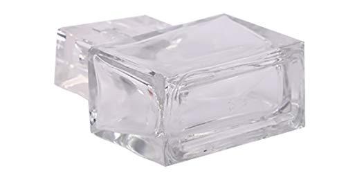 BesYouSel BesYouSel 5 Pack 30ML Empty Clear Perfume Bottle, Refillable Perfume Bottle Portable High-end Flat Square Glass Perfume Bottle with Spray Applicator for Traveling and Outgoing
