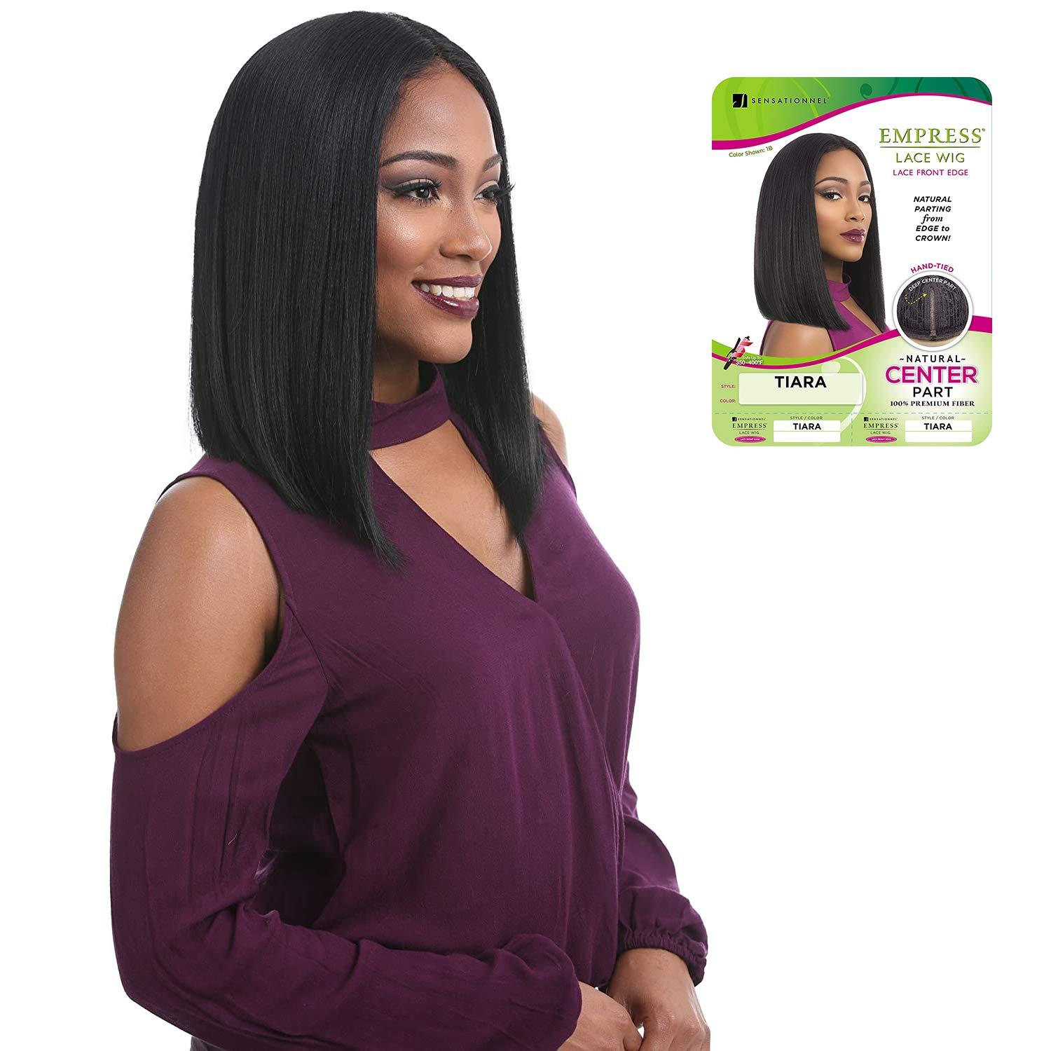 Sensationnel Sensationnel Synthetic Lace Front Wig Empress Edge Natural Center Part Tiara (4)