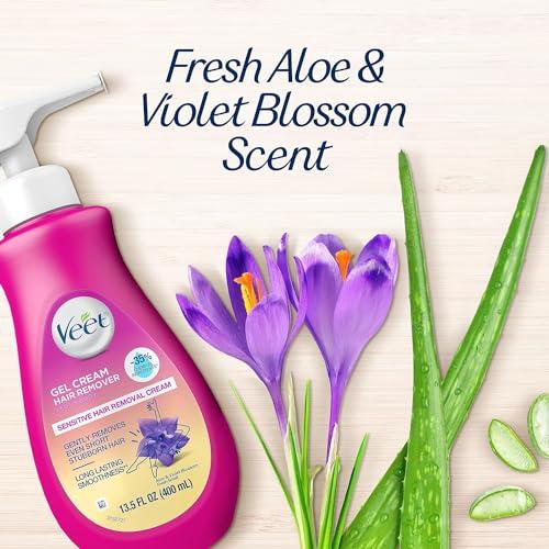 Veet Veet Gel Hair Remover Cream, Sensitive Formula, 13.5 oz (Pack of 8)