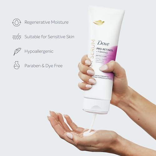Dove Dove Body Cream Serum Pro-Retinol + Firming for Elasticity and Firmness,with Collagen Peptides, Niacinamide and Antioxidants Lotion, 8 oz