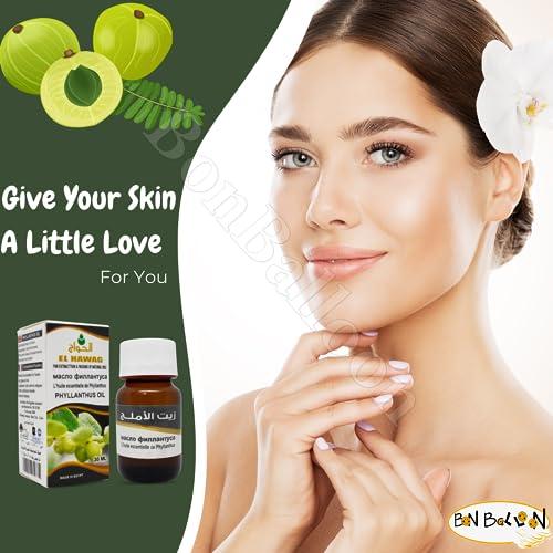 bonballoon Elhawag Alamlag Phyllanthus Oil Pure & Natural Cold Pressed Al Hawaj El Hawag Concentrated & Crude Perfect Fresh It Has Many Uses For Food Hair Skin Body (1 Pack = 1 oz / 30 ml)