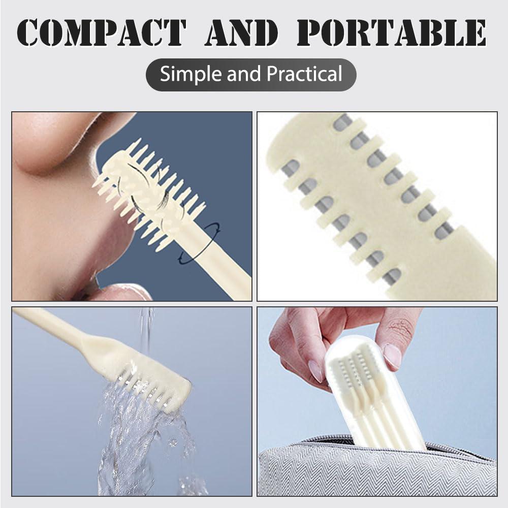 CAJDEOPYE CAJDEOPYE 2 in 1 Nose Hair Trimmer,Mini Double Sided Portable Nasal Hair Cutter,Manual 360 Rotating Nose Hair Remover Tools for Men and Women /1630
