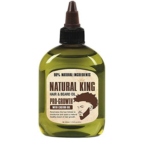 SFC Natural King Pro-growth Castor Hair & Beard Oil 7.1 oz and 2.5 oz. Travel Size (2-PC Set)