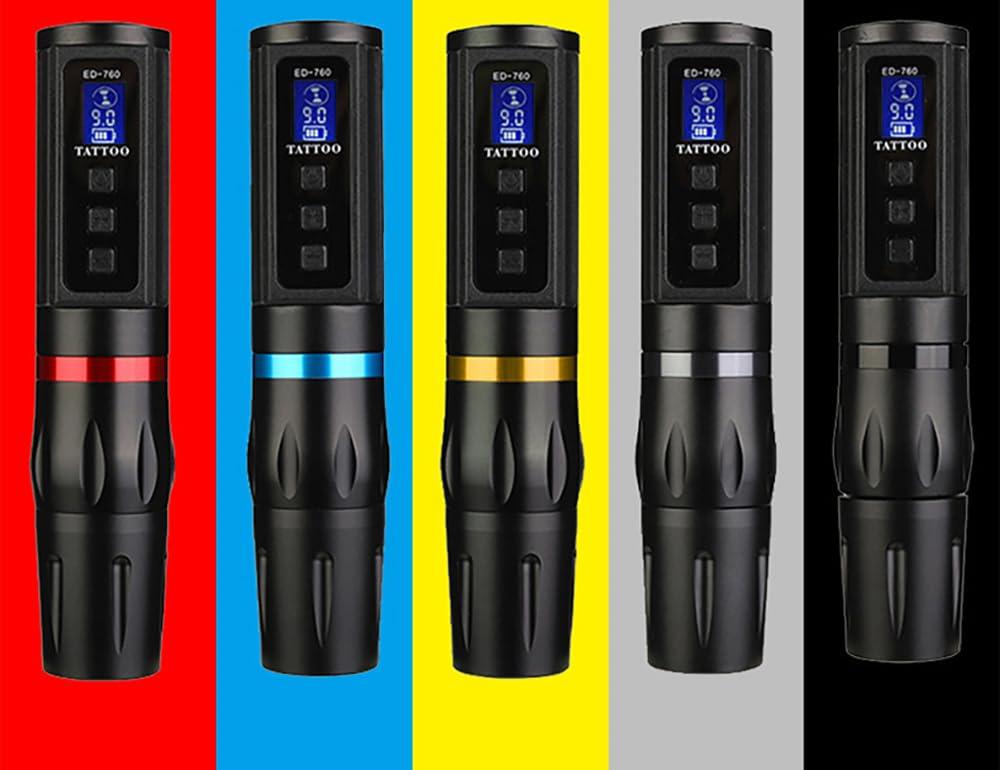 TTOOGO Wireless Tattoo Machine Wireless Power Tattoo Pen for Liner Shader All-In-One Tattoo And Embroidery Beauty Tool,Blue