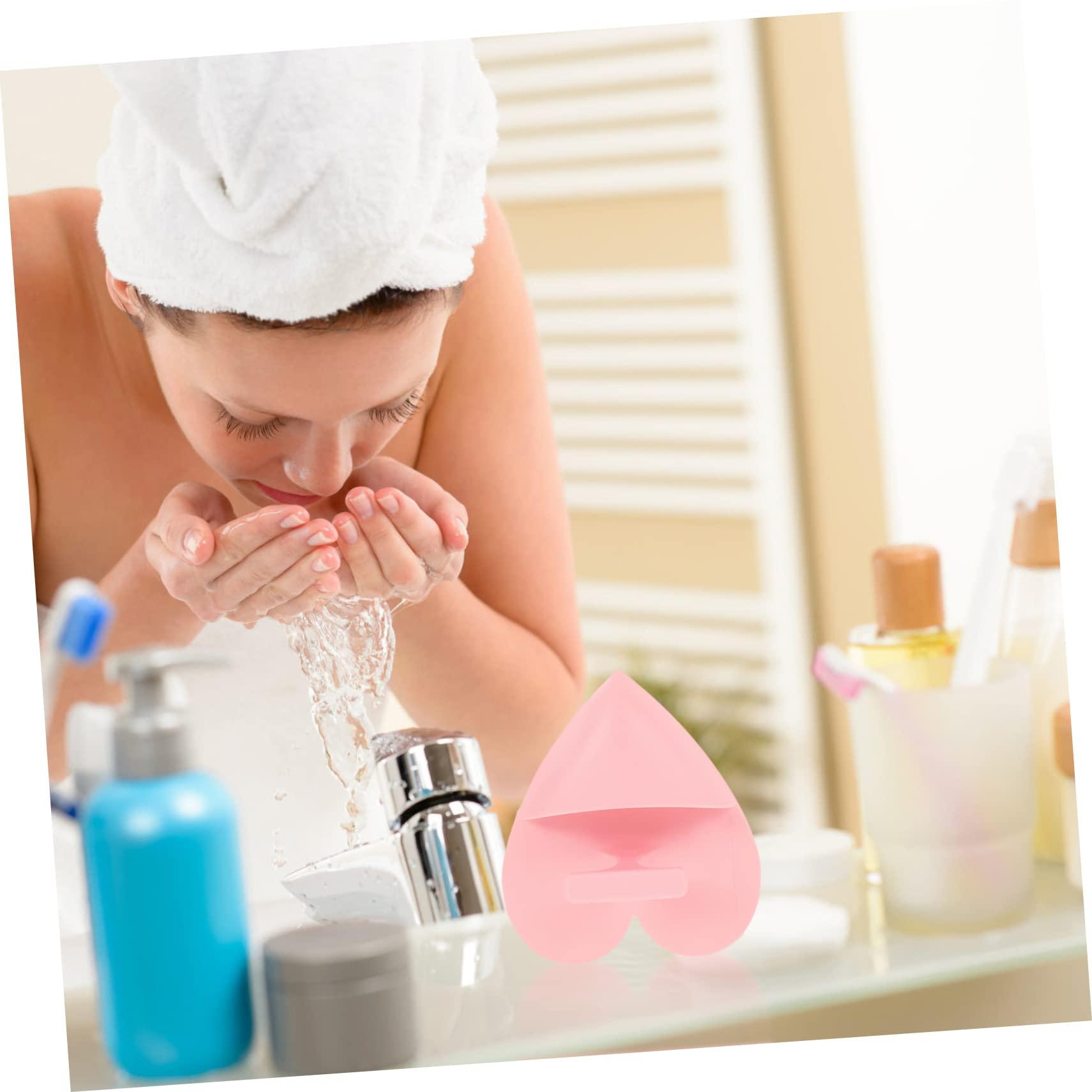 SOESFOUFU SOESFOUFU Manual Face Cleansing Brush Set 4pcs Love Heart Design for Deep Pore Cleaning