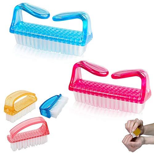 AllTopBargains 12 Nail Brush Lot Hand Cleaning Manicure Pedicure Fingernail Scrub Tool Bath New