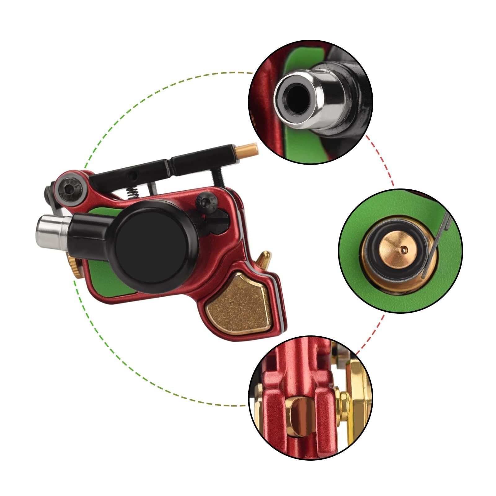 TTOOGO Professional Shrapnel Motor Tattoo Machine - Compact Design for Liner and Shader, Adjustable Needle Length, 9V 8000rpm, 157g Lightweight