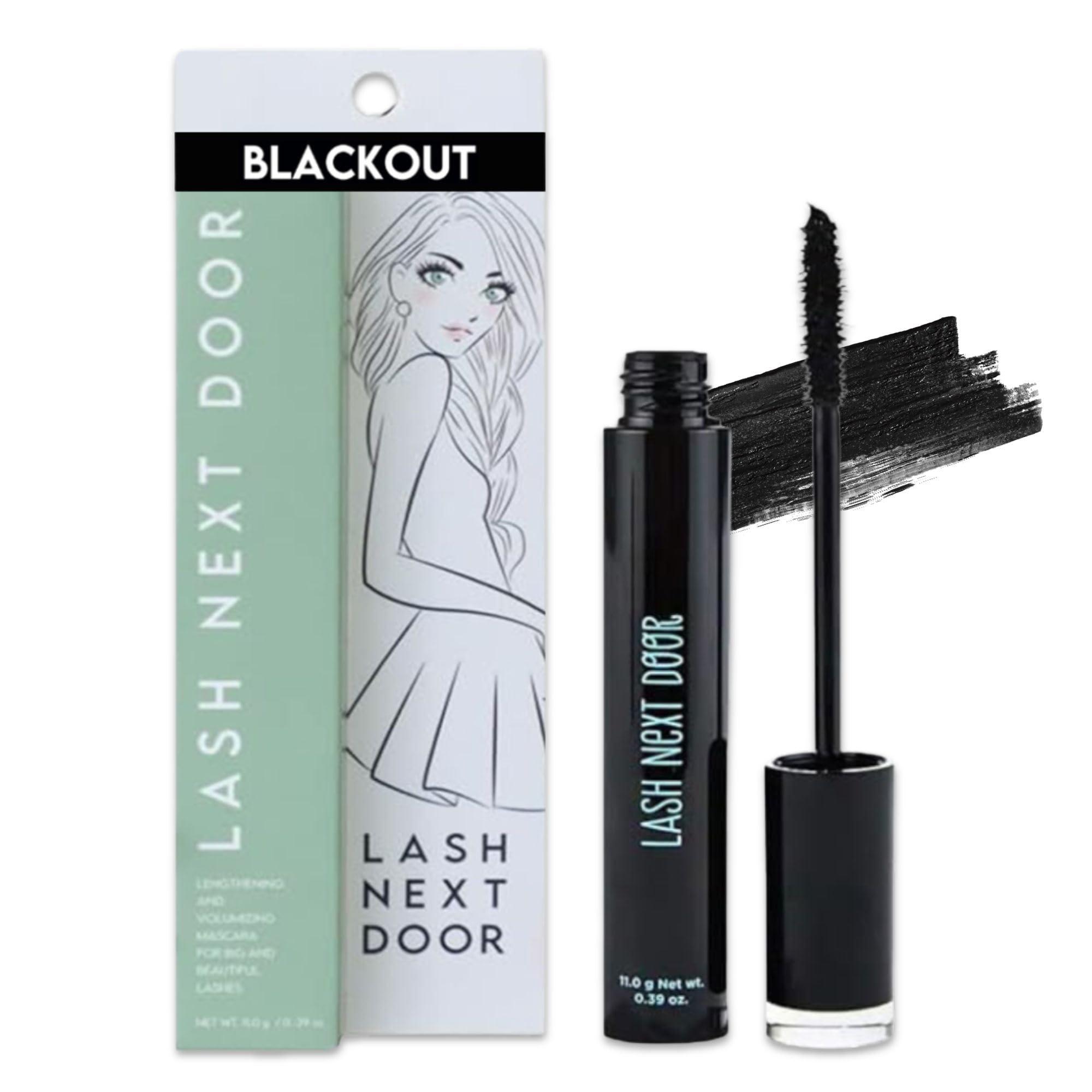 LASH NEXT DOOR Lash Next Door Water Resistant Mascara Black Volume and Length - No Clump Volumizing Mascara for Thickening and Lengthening - Smudge Proof Lashes by Brooklyn and Bailey (1 Pack)