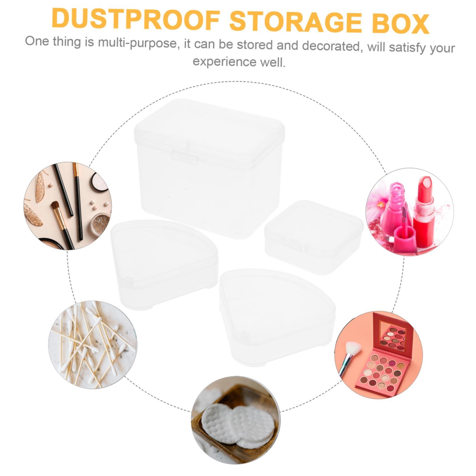 Beatifufu Beatifufu Powder Puff Beauty Box Set 4pcs Plastic Storage Boxes Makeup Sponge Holder Travel Size Sturdy and Easy to Store