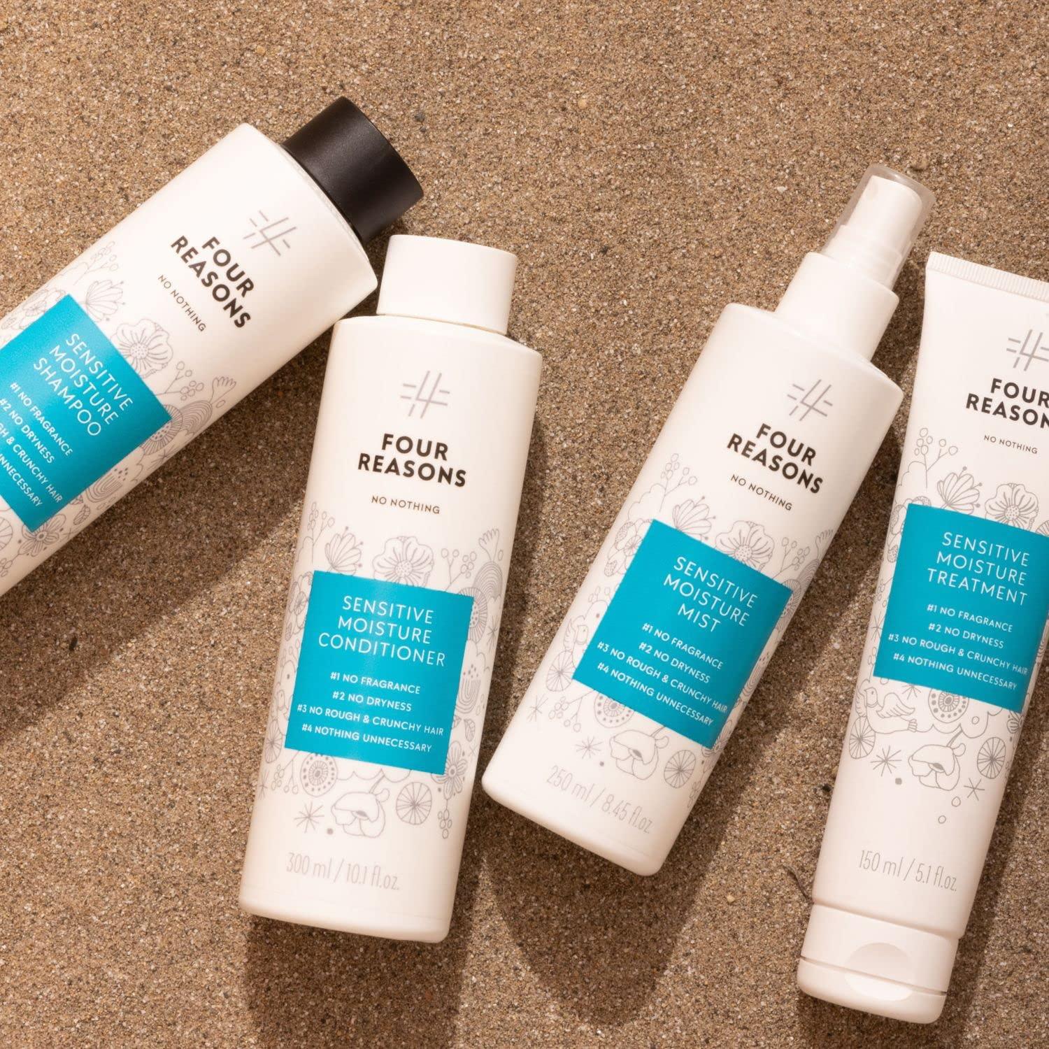 No nothing No Nothing Sensitive Moisture Treatment - Perfume-free, Moisturising Intensive Treatment - For Dry and Damaged Hair | 100% Vegan | 150 ml (New Packaging)