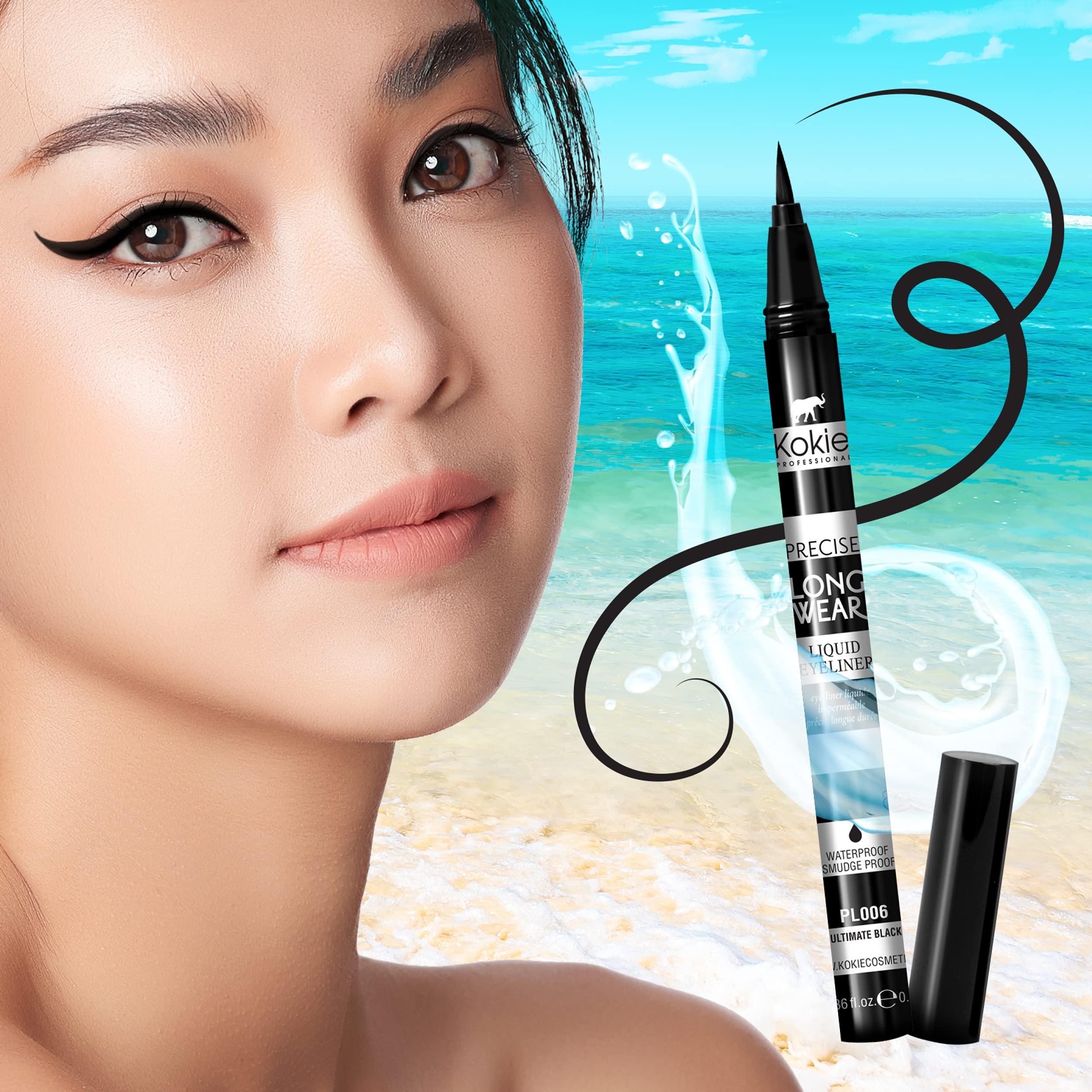Kokie Kokie Precise Longwear Liquid Eyeliner, Waterproof, Smudge Proof