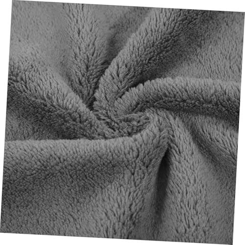 FOMIYES FOMIYES 2pcs Beauty Towel Facial Cleansing Towels Bath Towel Facial Towel Head Towels for Wet Hair Salon Used Towels Hand Towels Face Towels Towel for Hair Wrapping Dark Grey Coral Fleece