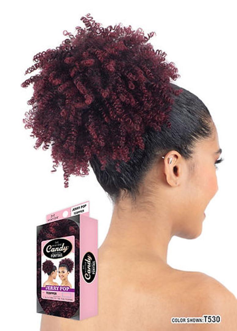 Mayde Beauty Mayde Beauty Candy Short Jerry Curl Drawstring Ponytail JERRY POP (T27)