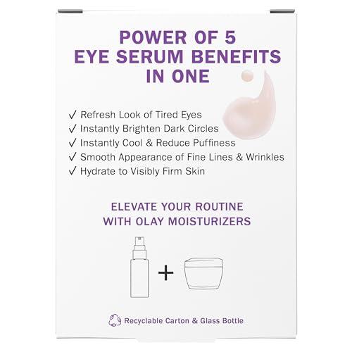 Olay Olay Super Eye Serum - Vitamin C, Caffeine, Niacinamide, Amino Peptide, Aloe Vera - Brightens Dark Circles, Anti-Wrinkle, Anti-Aging, Brightening, Smooths Fine Lines, Firming, Hydrating, 0.45 Oz