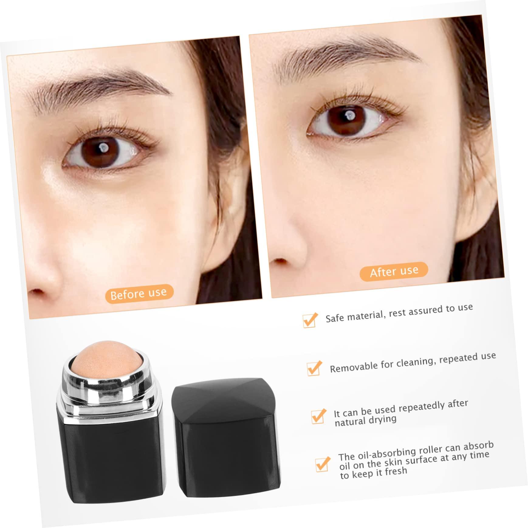 PAMINGONO PAMINGONO Face Cleaning Oil Roller Compact Facial Oil Absorbing Tool for Instant Skin Massage Oil Control