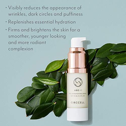 CIRCCELL CIRCCELL ABO Eye Serum, Day & Night Oxygenating Serum, Regenerative Anti-Aging Under Eye Serum for Wrinkles, 0.5 Count