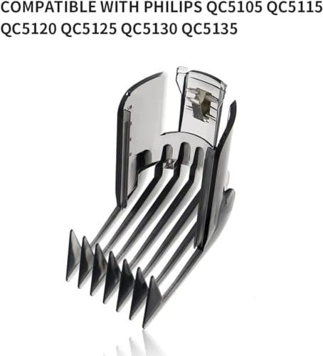 WuYan WuYan Replacement Hair Clipper Comb Compatible for Philips QC5105 QC5115 QC5120 QC5125 QC5130 QC5135